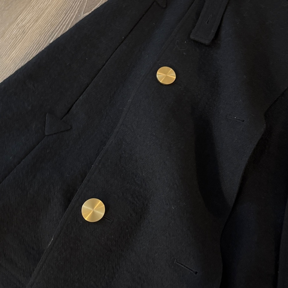 Black Loewe wool military cape - Picture 5 of 12